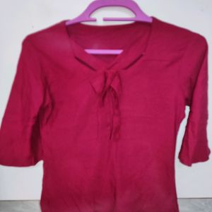 Maroon Colour Top