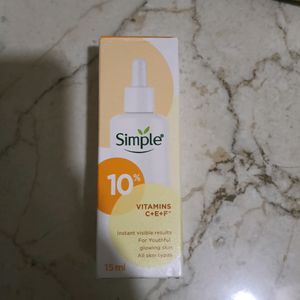 Simple 10% Vitamin C + E + F Serum