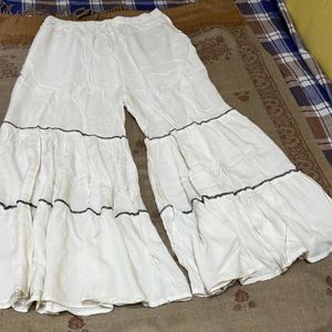 Sharara Pant Off White Colour Size XL