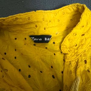 Zara Mustard Top