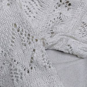 White Crotchet Crop Top