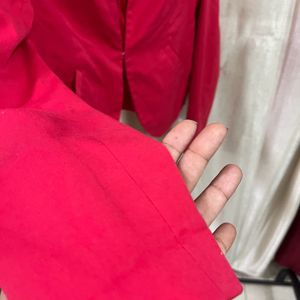 H&m Red Elegant Blazer Jacket Coat