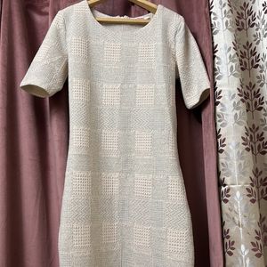 Ginger Dress - Grey And Nude Colour