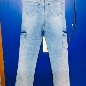 Cargo High Waist Jeans