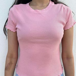 Pretty Pink Fitted Top