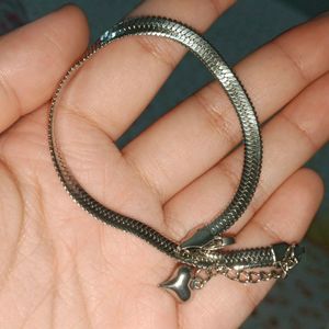 Anti  Tarnish Silver Snake Bracelet