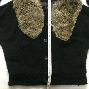 Black Teddy Fur Jacket