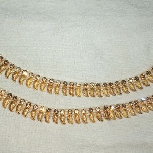 BEAUTIFUL GOLDEN ANKLET(Payal) WITH SMALL STONES!