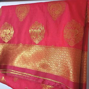 💥🆕️ Red Soft Silk Saree