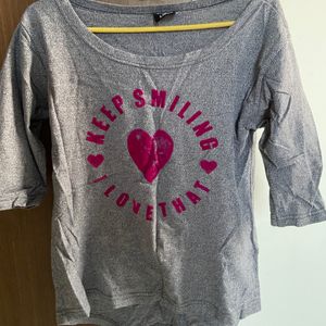 Grey Tee, Fits Size XS And S