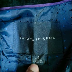 Banana Republic Velvet Blazer Jacket Size S