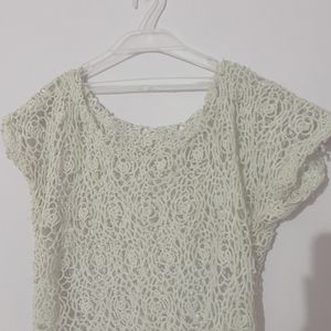 price drop casual net top