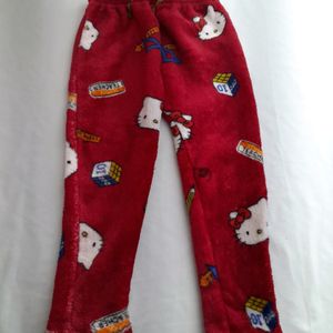 Red Printed Pant (Girl's)