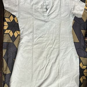 Plain White Kurti