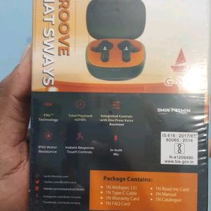 Bluetooth Airdopes with Touch sensor (Seal packed)