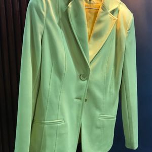 Neon Colour Slim Fit Blazer For Women