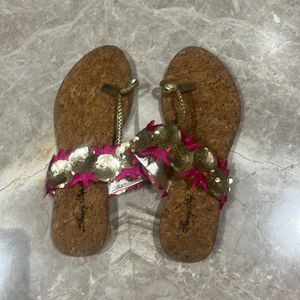 Embroidered Flats For Ethnic Wear