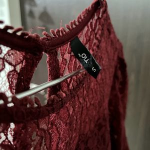 Rio Maroon Women Dress