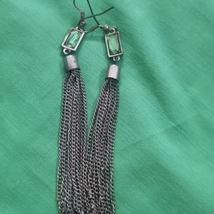 Beautiful Silver Coloured Hanging Earrings Set