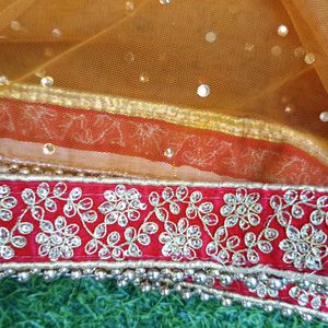 Beautiful Bridal Heavy Net Chunni