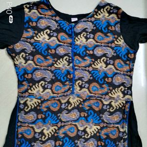 Black And Blue Kurthi