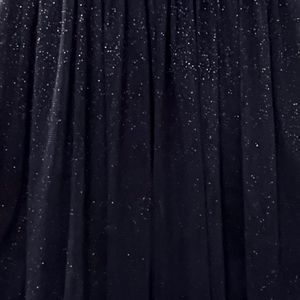 Part Wear Velvet And Shimmer Dress In Navy