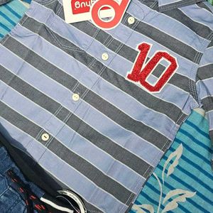 New With Tag Baby Hug Boy Shirt And Jeans