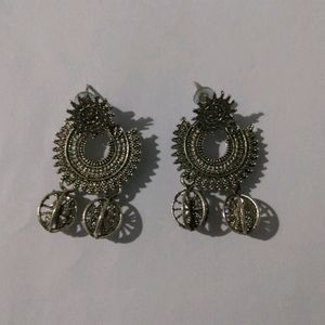 Silver Colour Earrings