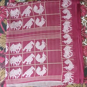 Bird Printed Saree