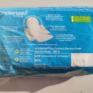 WONDERIZE DRY COMFORT PADS PACK OF 20