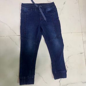 Boys Denim Joggers Age 5-6