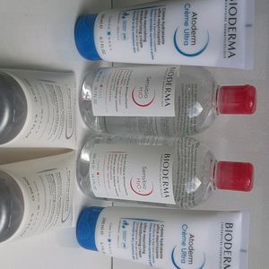 Combo Of Bioderma Facewash, Cream And Remover