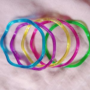 5 Multicolour Girls Bangles