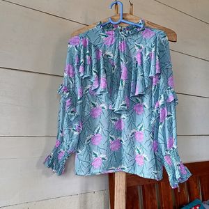 Floral Korean Tops