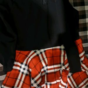 New Plaid Skirt Top