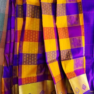 New Cotton Silk Saree With Attached Blouse Piece