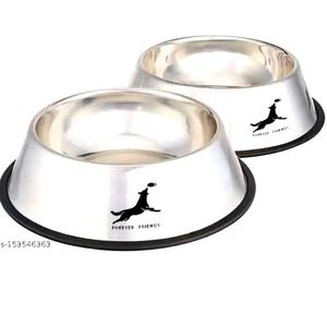 Combo Of Stainless Steel Dog Bowl