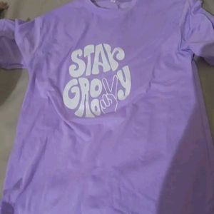 Oversized tshirt fashion Lavender colour