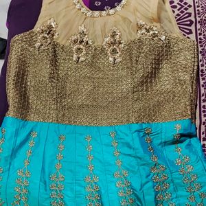 Sea Green Colour Suit Comes With Dupatta And Pyjam