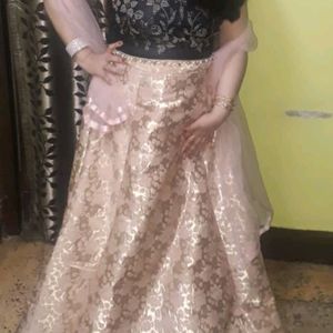 Beautiful Party Wear Lehenga In Contrast