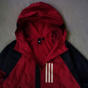 ADIDAS RED WINDCHEATER JACKET