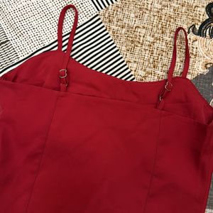 Women Shoulder Strap Crop Top