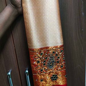 Dual Shade Tissue Silk Saree