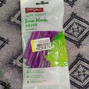 Sirona Pack Of 5 Aloe Boost Twin Razor