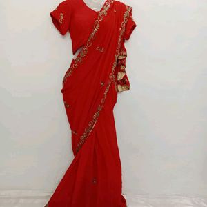 Zari Work Saree