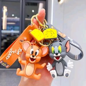 Tom and Jerry Keyring