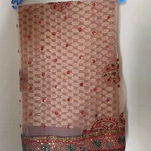 Half net Saree