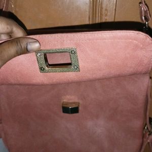 Sling Bag Peach Colour