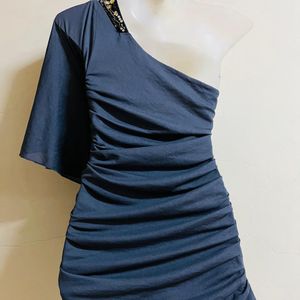 Korean Designer One Shoulder Kaptan Piece