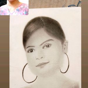 Customised Potrait  ( Handmade) Using Charcoal